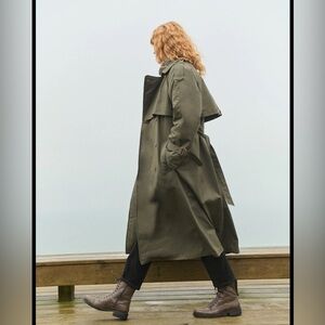 Tall girl trench coat.